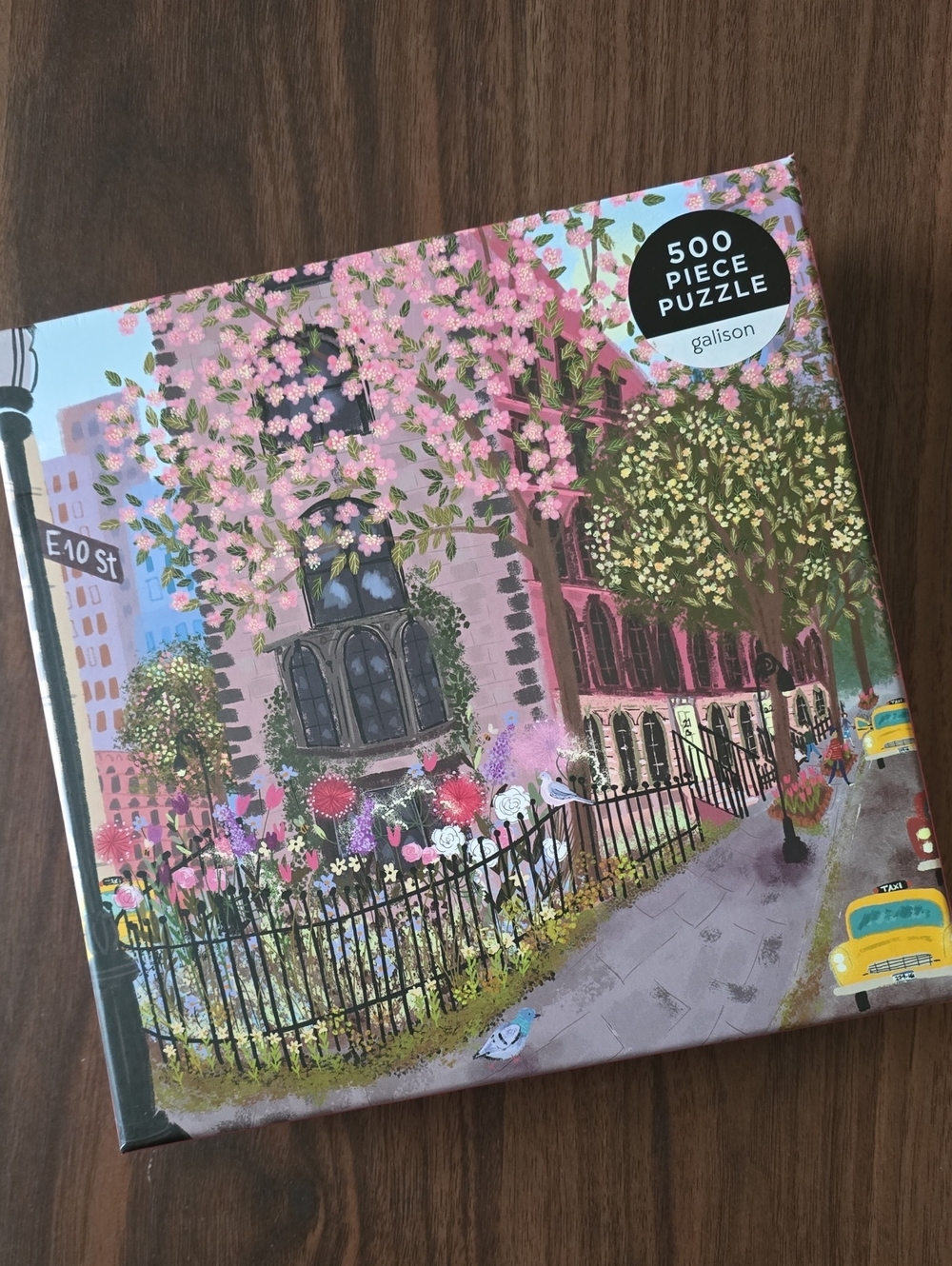 Galison Blooming Streets 500-Piece Puzzle